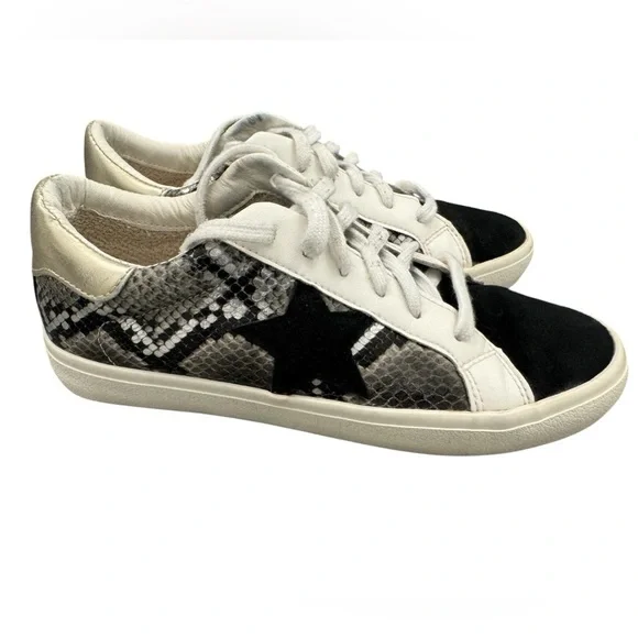 Vintage Havana Sonny Snake Skin Low Top Gold Black White Sneakers Size 6.5M - Picture 11 of 11